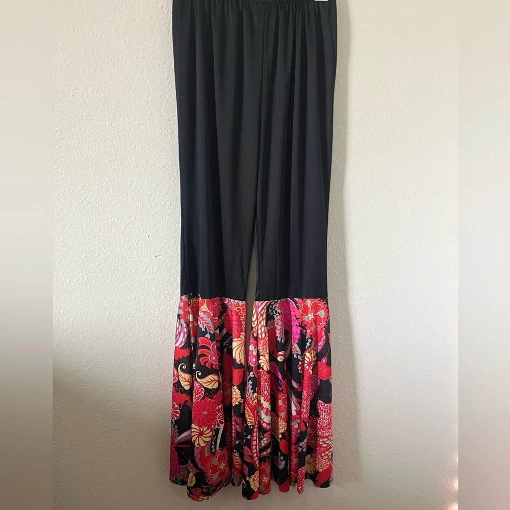 Smiffy’s Paisley Flared Pants, Size L - Picture 3 of 6